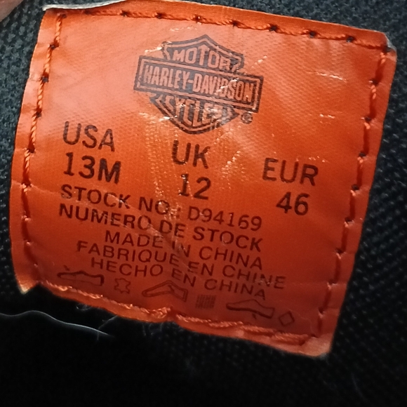 Harley-Davidson Black Leather Boots - Picture 6 of 6